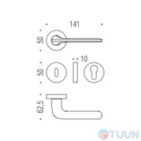 Ручка Colombo Roboquattro ID 41 хром R ф/з