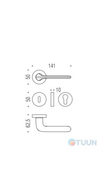 Colombo Roboquattro ID 41 chrome R handle