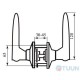Handle lock RDA 891 matt nickel