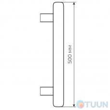 Pull handle Fimet 841S 500 300 F60 stainless