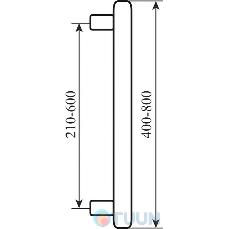 Ручка тянущая Fimet 831 800 600 F60 нерж
