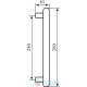 Colombo Tender MG 16 handle matt chrome pull