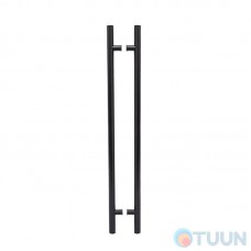 Buonelle Round Pull Handle 1500mm Matte Black Stainless