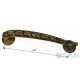 Antique Collection G1078 pull handle, matte brass
