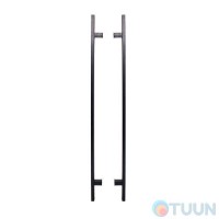Buonelle Square pull handle 600mm matte black stainless