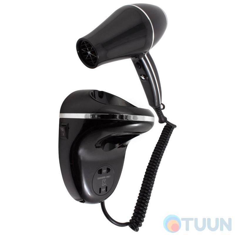 Trento Wall-Mounted Hairdryer 2000W Black