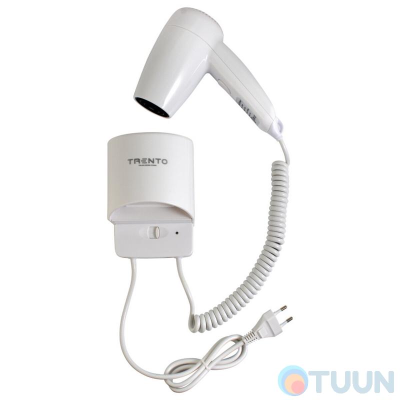 Wall-mounted hair dryer 1200W white