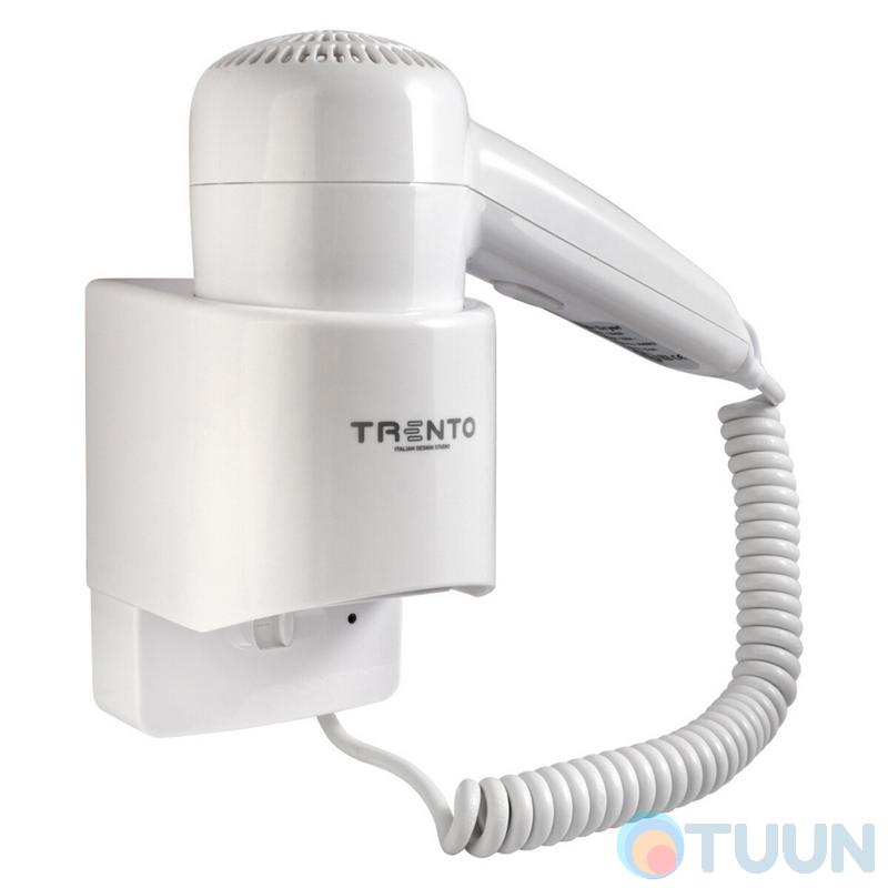 Wall-mounted hair dryer 1200W white