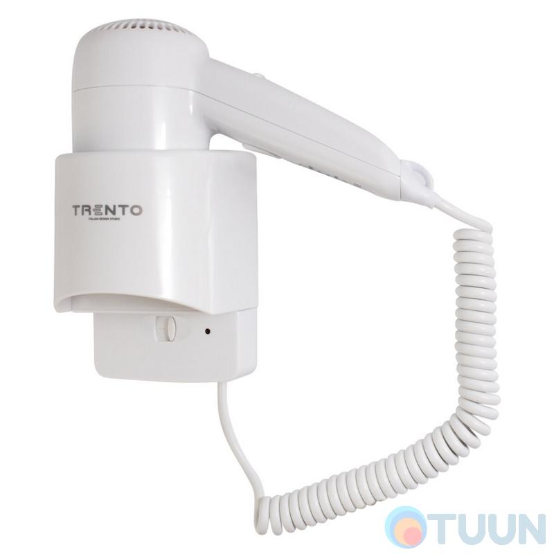 Wall-mounted hair dryer 1200W white