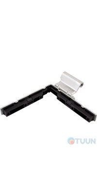 AGB Art. A440262402 Corner hinge with corner strip, lower, for the left sash