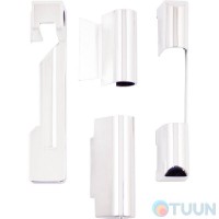 AGB Art. A371040206 Комплект колпачков для завес под левые занавеси