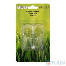 Arino Hook Set "Oval No. 2" Scotch tape 2pcs blister