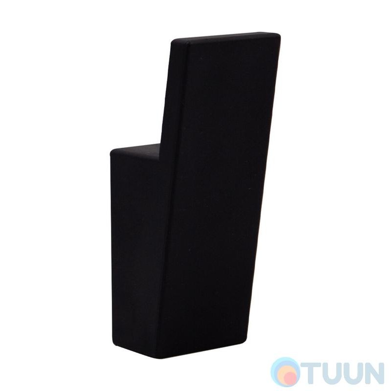 Furniture hook Comit P6451012, rectangular black matte