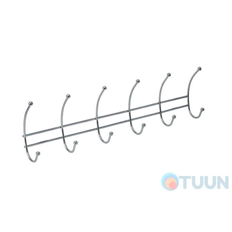 W4064A Wardrobe hanger 6 hooks chrome