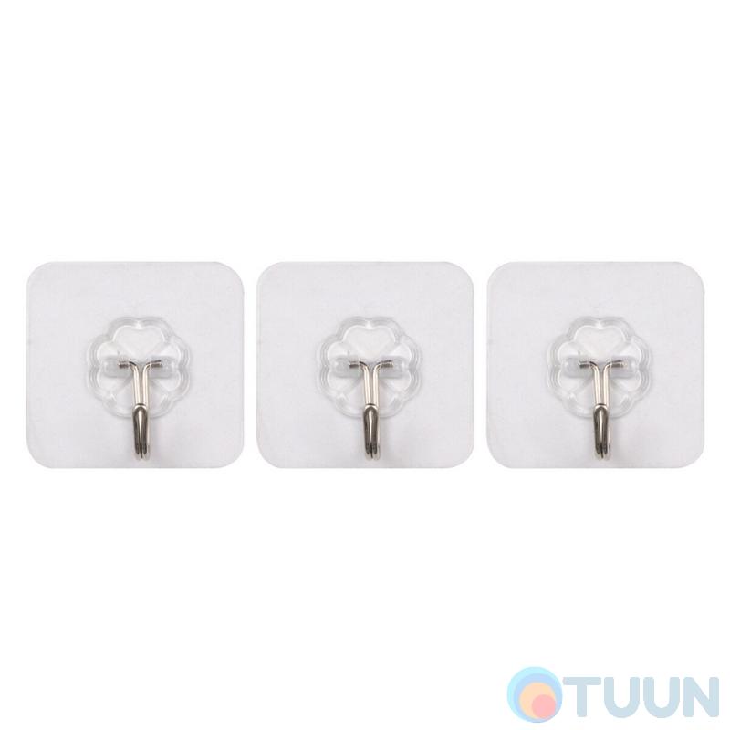 Arino Hook Set "Self-adhesive No. 3" tape 3pcs transparent blister