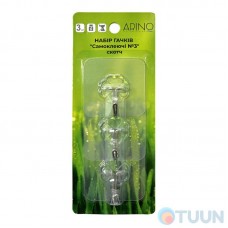 Arino Hook Set "Self-adhesive No. 3" tape 3pcs transparent blister