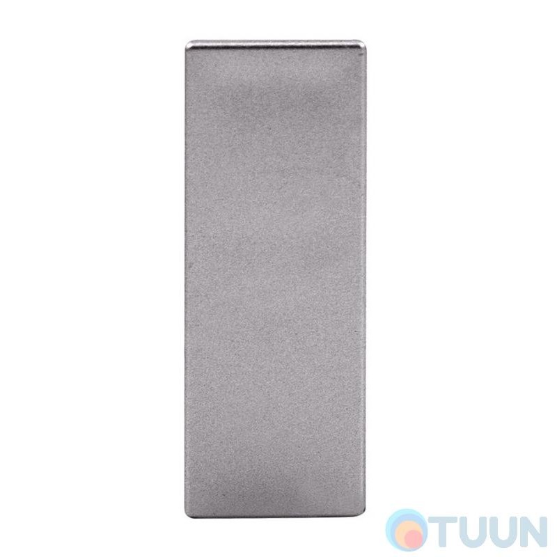 Furniture hook Comit P6451002, rectangular satin chrome