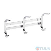 Arino Wardrobe hanger 3 hooks chrome