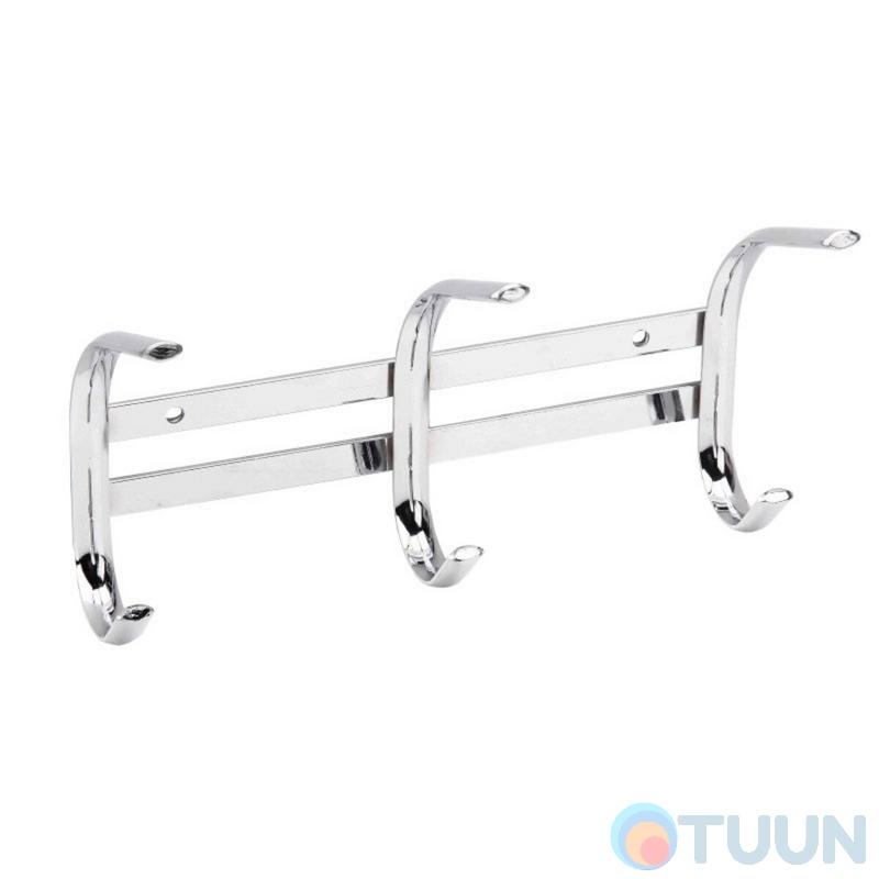 Arino Wardrobe hanger 3 hooks chrome
