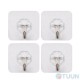 Arino Hook Set "Self-adhesive No. 4" tape 4pcs transparent blister