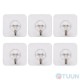 Arino Hook Set "Self-adhesive No. 6" tape 6pcs transparent blister