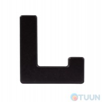Single hook Comit P6451212, matte black
