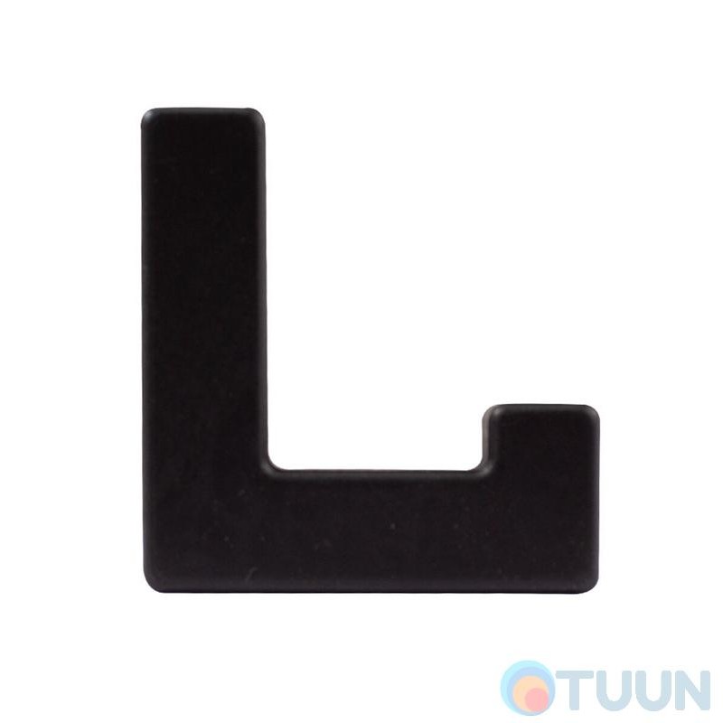 Крючок одинарный Comit P6451212, черный матовый