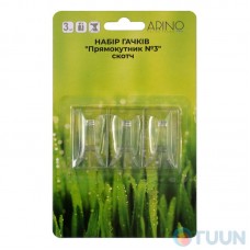 Arino Hook Set "Rectangle No. 3" Scotch tape 3pcs blister