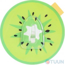 Arino Single plastic hook Kiwi, silicone base