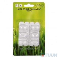 Arino Hook Set "Clips No. 6" Scotch tape 6pcs blister