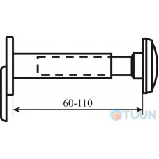 Securemme lid 60 / 110mm 016DXCL60XX chrome