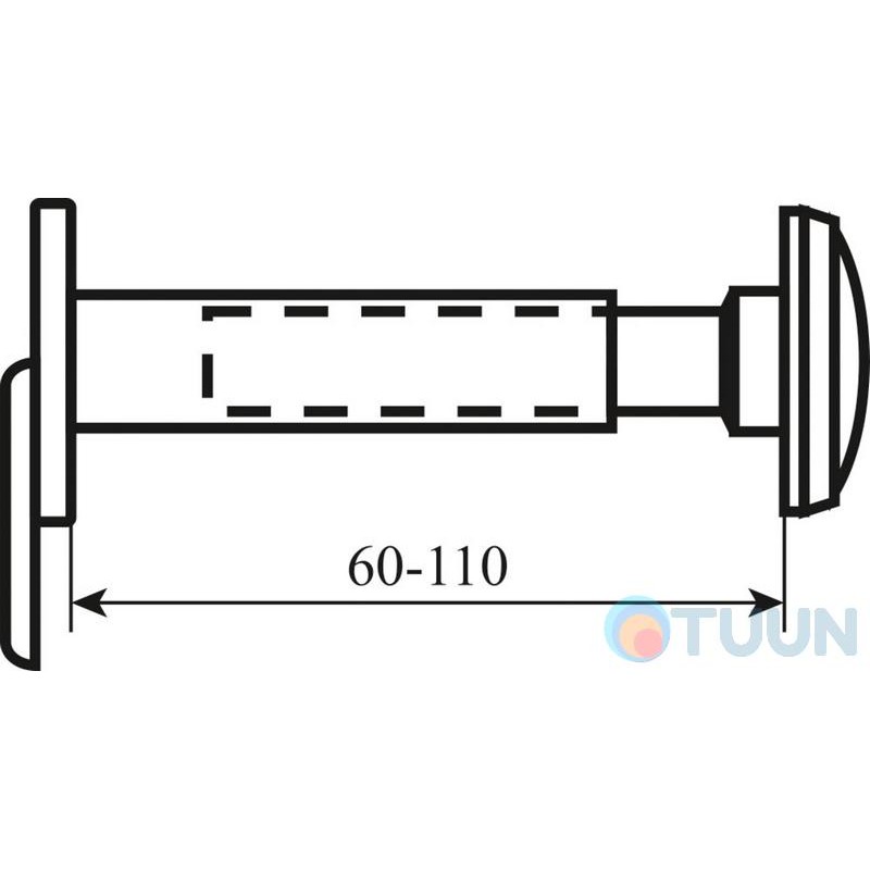 Вічко Securemme 60 / 110mm 016DXCL60XX хром