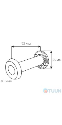 Глазок Securemme 60/110mm 016DXCS60XX круглый мат хром