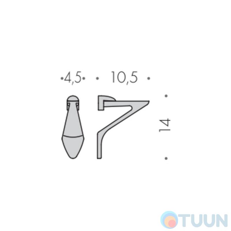 Colombo B18PZ KhalaGlass holder mat.chrome