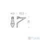 Colombo B18PZ KhalaGlass holder mat.chrome