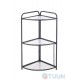 Decorative rack Arino 3 shelves 35X51X85 steel, black