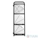 Decorative rack Arino 4 shelves 35X51X120 steel, black