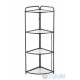 Decorative rack Arino 4 shelves 35X51X120 steel, black