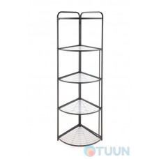 Decorative rack Arino 5 shelves 35X51X156 steel, black