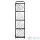 Decorative rack Arino 5 shelves 35X51X156 steel, black