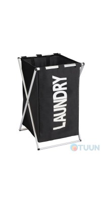 Trento Laundry Dark корзина для белья, черная, 39*35*56 см, ткань