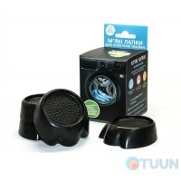 Антивибрационная подставка под стиральную машину черная