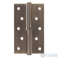 Петля RDA 125*3*2,5 (1 подш, сталь) мат. ант латунь права