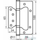 Curtain BRUNO Eurocento 100*2.2 steel ant brass blister