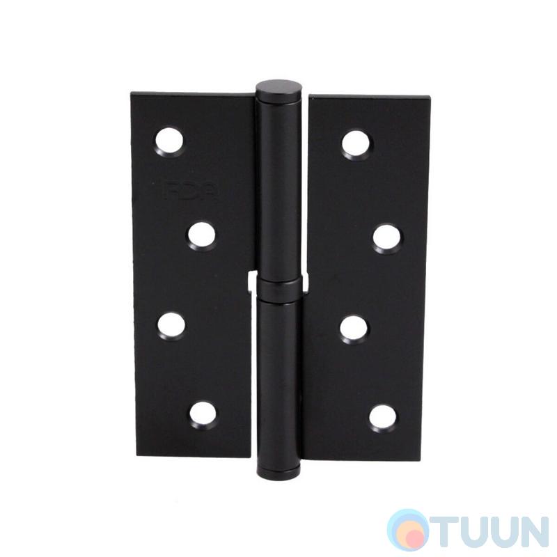 Петля RDA 100*3*2,5 (1 подш, сталь) черный матовый левая