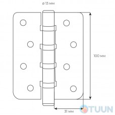 RDA 100*3*3 curtain (4 panels, stainless steel) closed R7 matt chrome