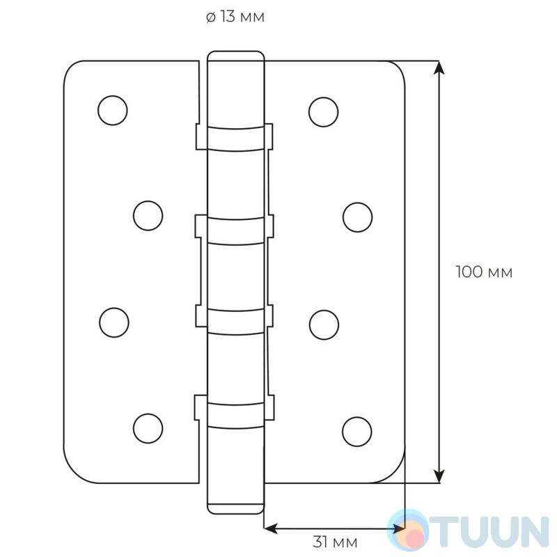 RDA 100*3*3 curtain (4 panels, stainless steel) closed R7 matt chrome