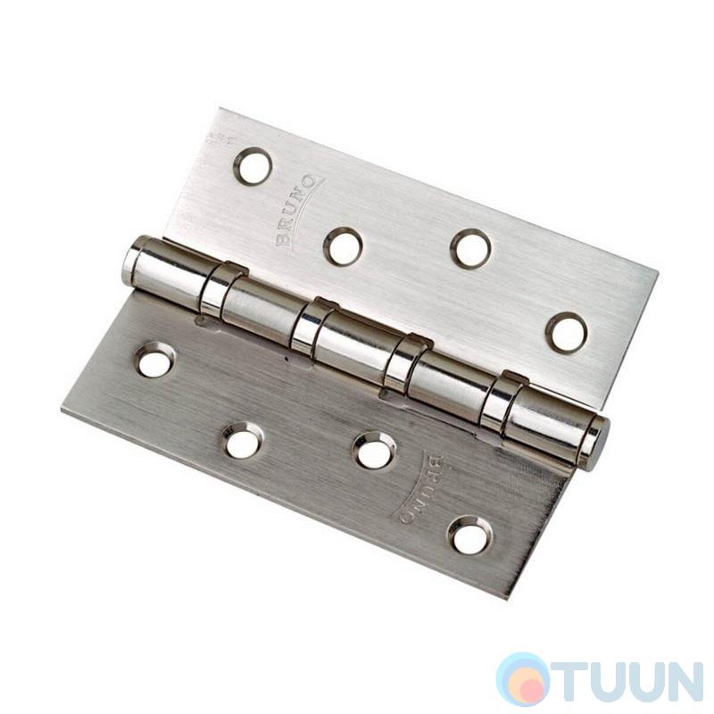 Hinge 100*2.5 (4 panels, steel) matt nickel BRUNO