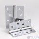 Петля RDA 100*3*2,5 (1 подш, сталь) хром матовый левая