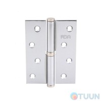 Curtain RDA 100*3*2.5 (1 panel, steel) matt chrome right